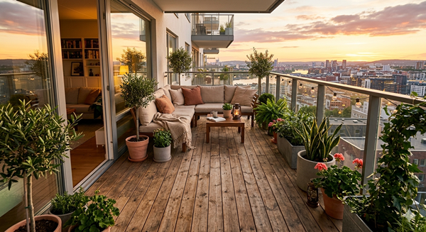 Balcony Wooden Flooring